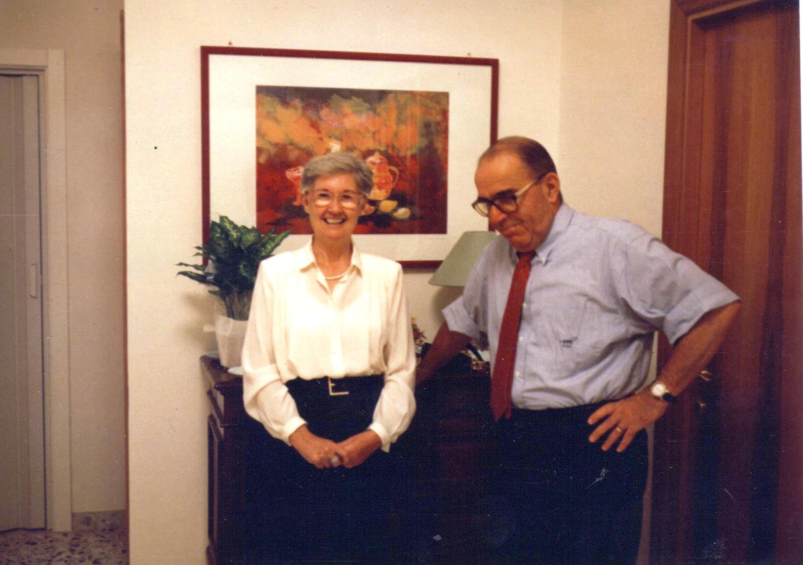 Paolo Noceti con la moglie Annamaria